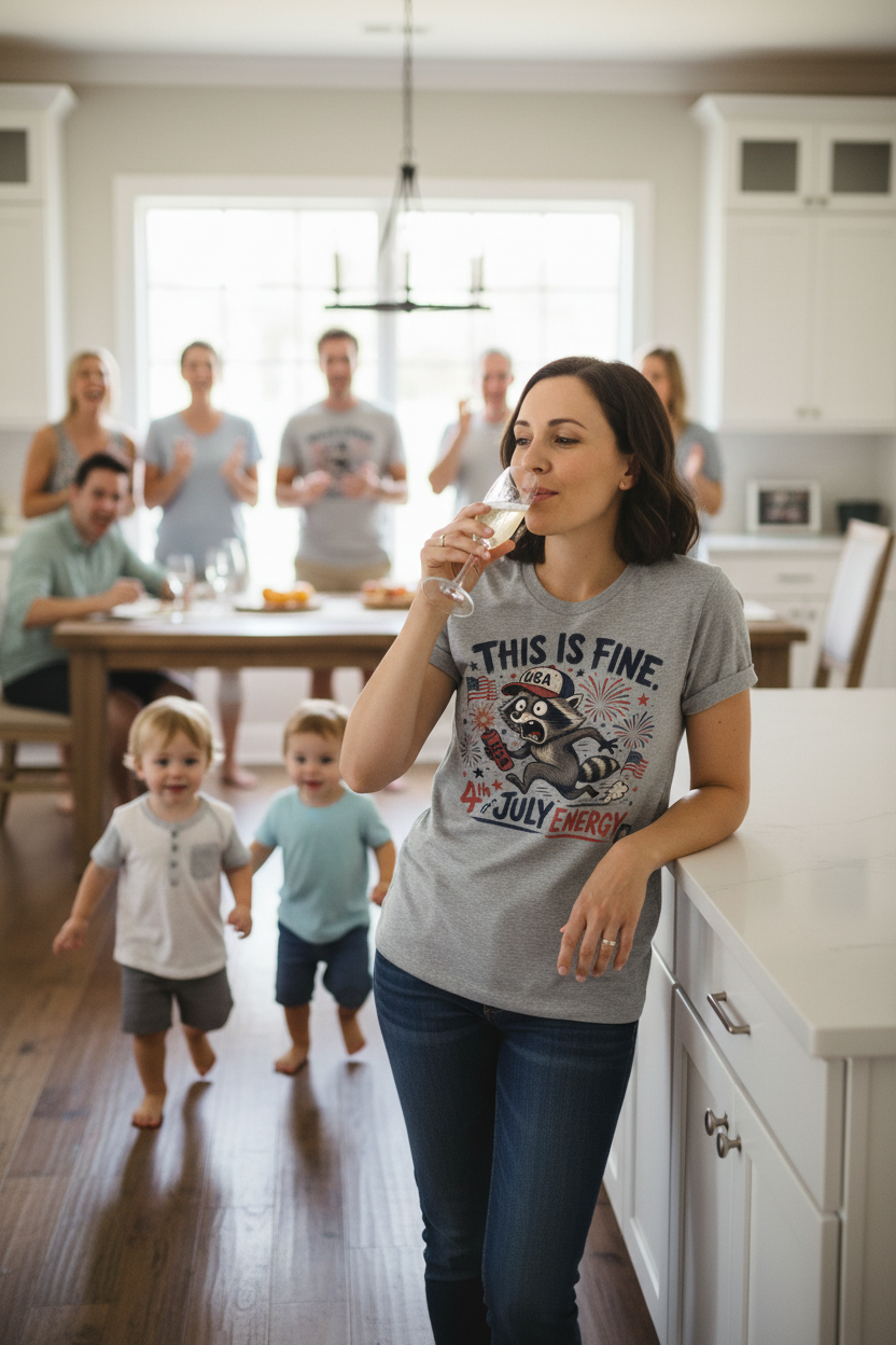 This Is Fine 4th of July Energy - Kitchen Family Lifestyle